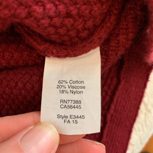 Madewell Crewneck Pullover Sweater Burgundy XS - Picture 7 of 8